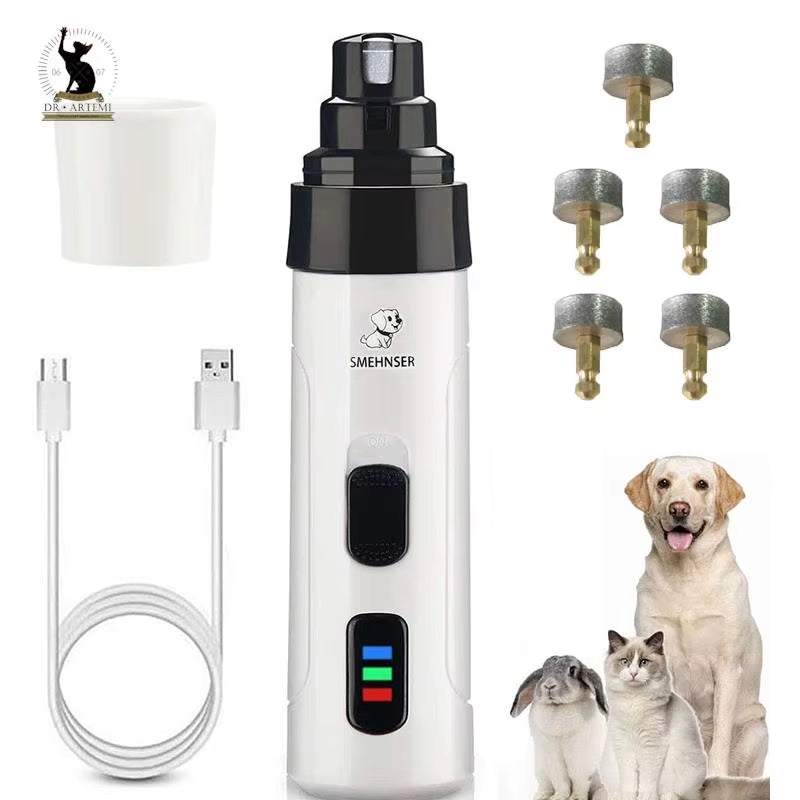 Rechargeable Dog Nail Grinders USB Charging Pet Nail