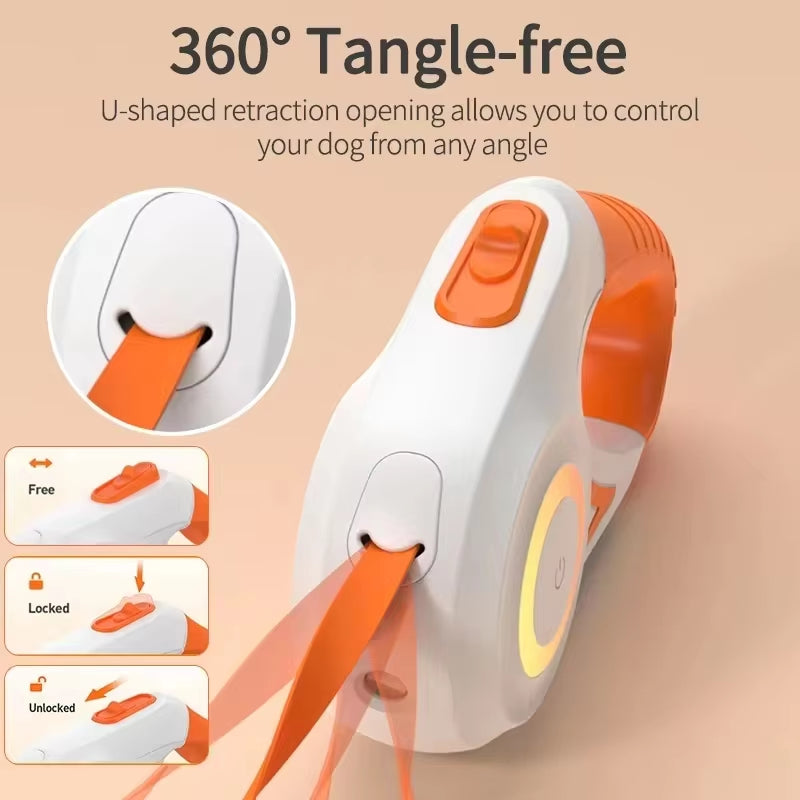 Retractable Dog Leash with LED Lighting 