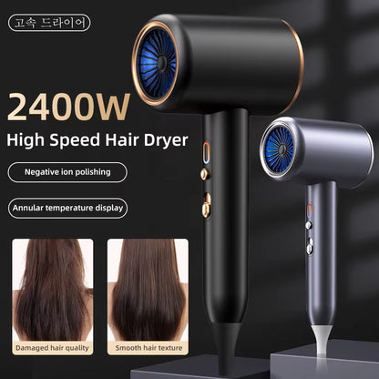 New High-Speed Hair Dryer 2400W High-Power Negative Ion Ultra Silent Recommended Professional Hair Dryer for Home Hair Salons