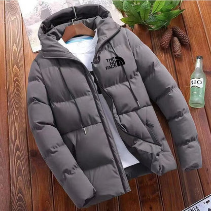 2024 New Winter Jacket Men'S Standing Collar Warm down Jacket Street Fashion Casual Brand Outer Men'S Parka Coat