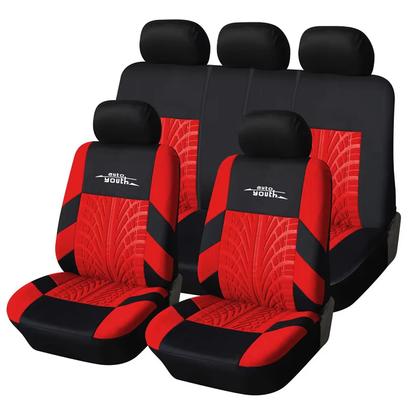 Brand Embroidery Car Seat Covers Set Universal Fit Most Cars Covers