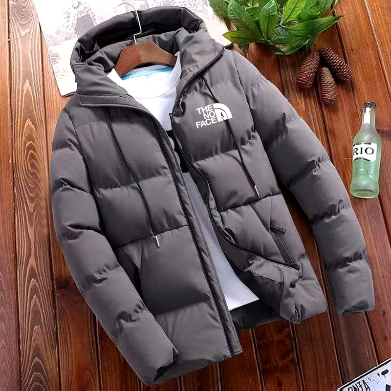 2024 New Winter Jacket Men'S Standing Collar Warm down Jacket Street Fashion Casual Brand Outer Men'S Parka Coat