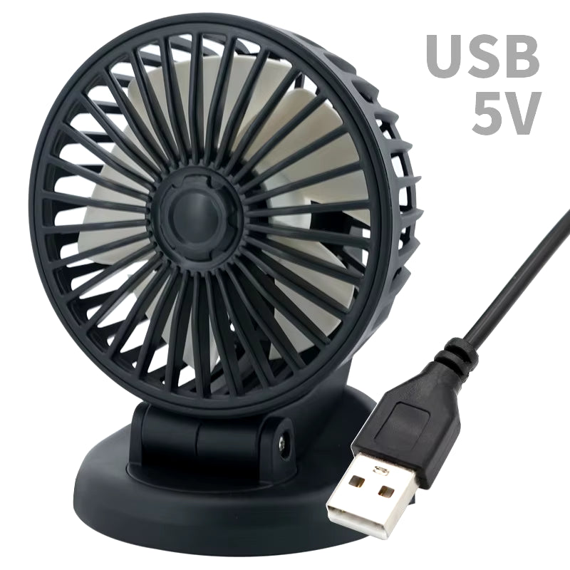 12V Automotive Fan Car Fan 24V 360° Adjustable 3 Head Air Fan (4/1Pcs)