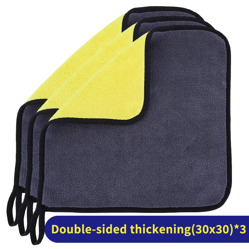 1/3/5Pcs Microfiber Cleaning Towel Car Cleaning Cloths Professional Detailing Car Drying Microfiber Towel Wash Towel Accessories