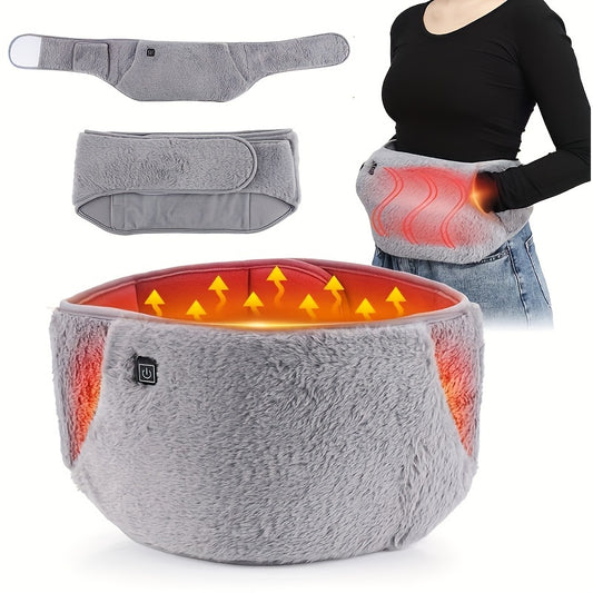 USB Heated Waist Belt with 3-Speed Temperature Control - Hand and Waist Warmer for Women