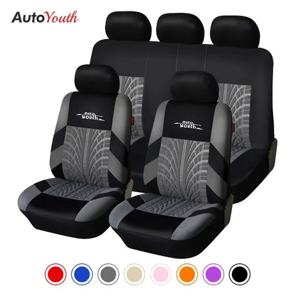 Brand Embroidery Car Seat Covers Set Universal Fit Most Cars Covers