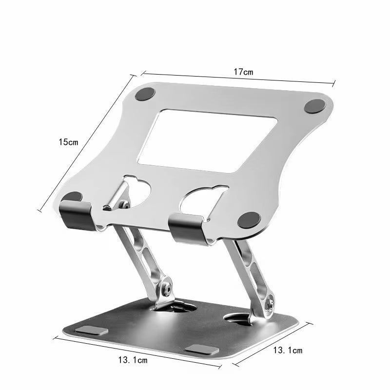 Phone Tablet Stand Adjustable Aluminum Alloy Laptop Tablet up to 17 "Laptop Portable Folding Stand Cooling Stand Support