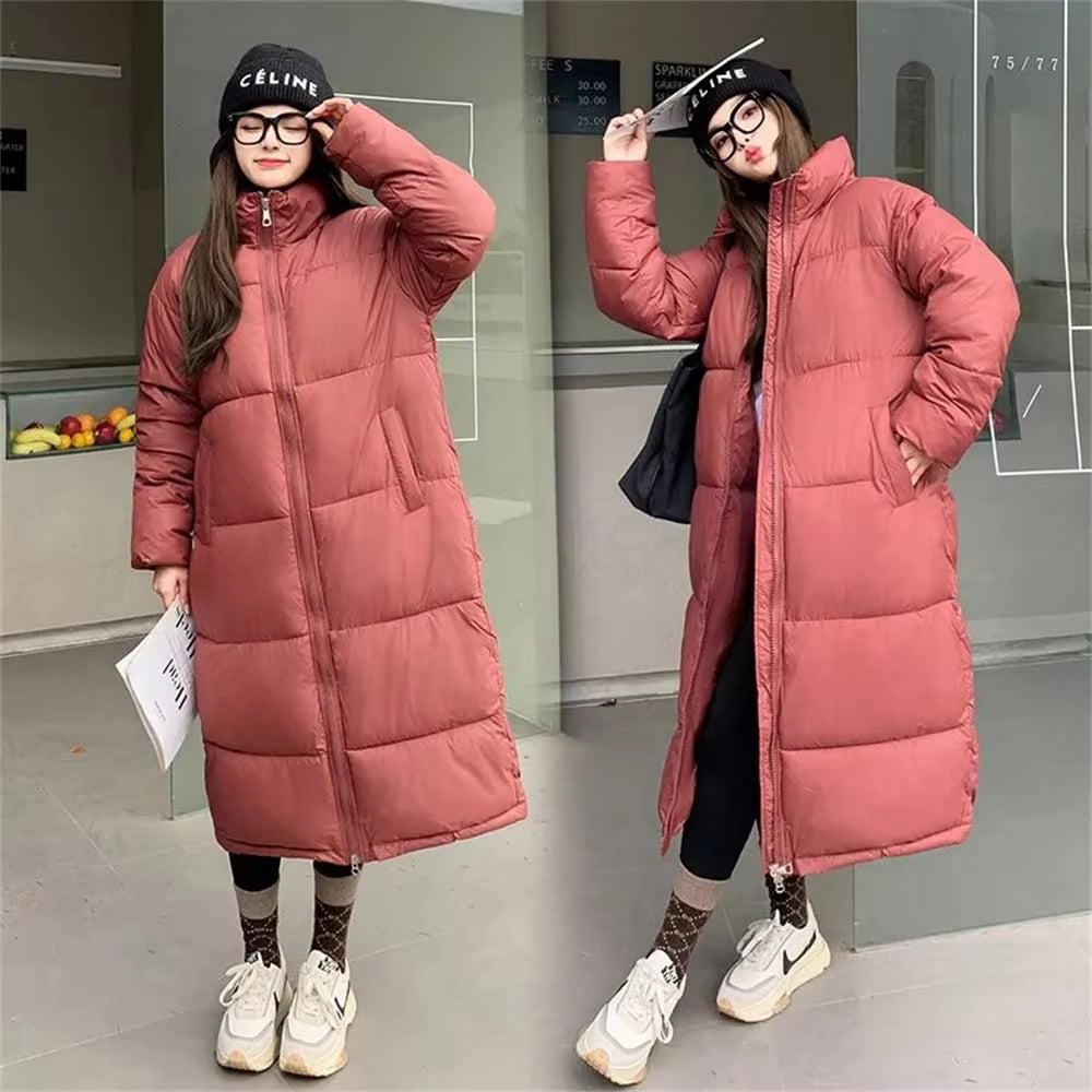 2024 New X-Long Parkas Fashion Winter Jacket Women Casual Thick down Cotton Winter Puffer Coat Windproof Warm Quilted Outwear