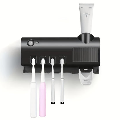 Smart UV Toothbrush Sanitizer with Automatic Dispenser