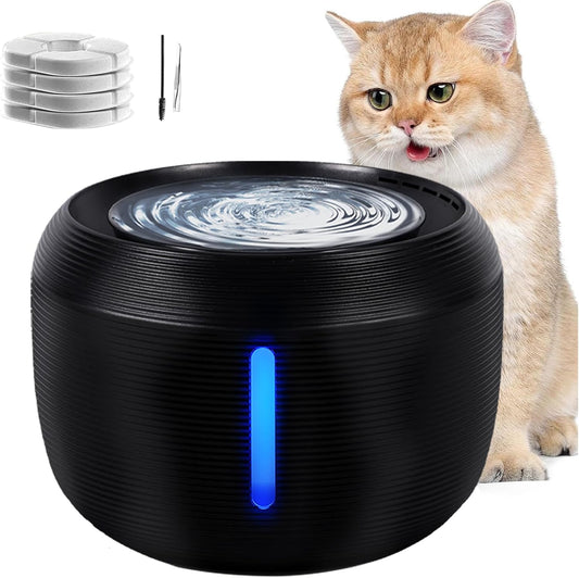 MQVXT Cat Water Fountain, 2,5 L Ultra Quiet Cat Water