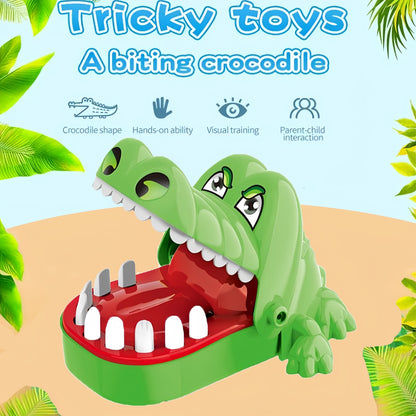 Crocodile Dentist Game for Kids - Finger-Biting Action Toy with Funny Reaction