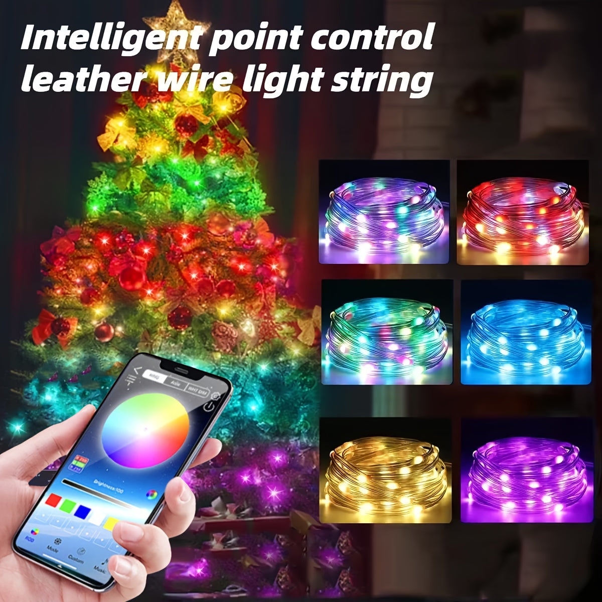 Smart App-Controlled Christmas String Lights