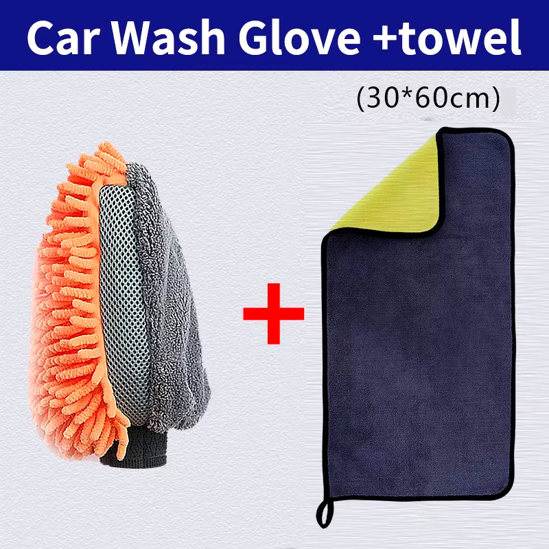 1/3/5Pcs Microfiber Cleaning Towel Car Cleaning Cloths Professional Detailing Car Drying Microfiber Towel Wash Towel Accessories