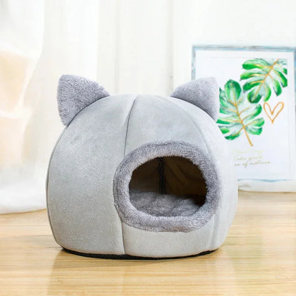 Pet Tent Cave Bed for Cats Small Dogs Self-Warming 