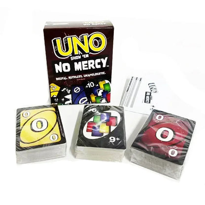 new UNO NO MERCY Matching Card Game Minecraft Dragon Ball Z Multiplayer Family Party Boardgame Funny Friends Entertainment Poker