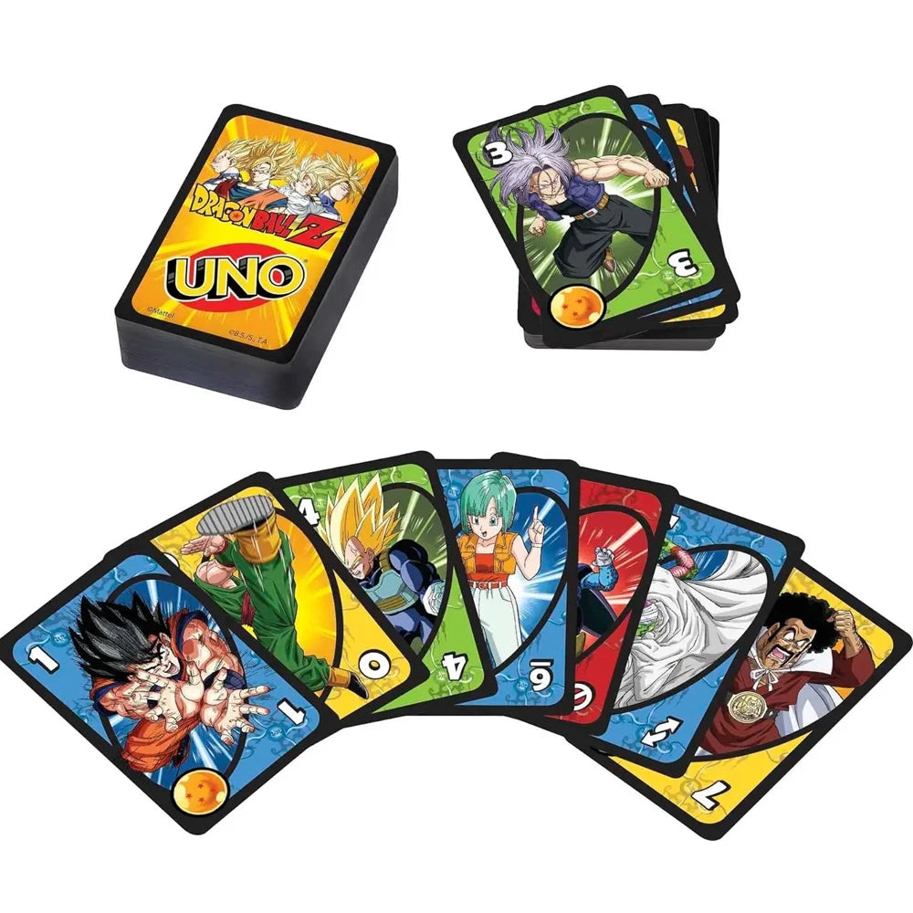 new UNO NO MERCY Matching Card Game Minecraft Dragon Ball Z Multiplayer Family Party Boardgame Funny Friends Entertainment Poker