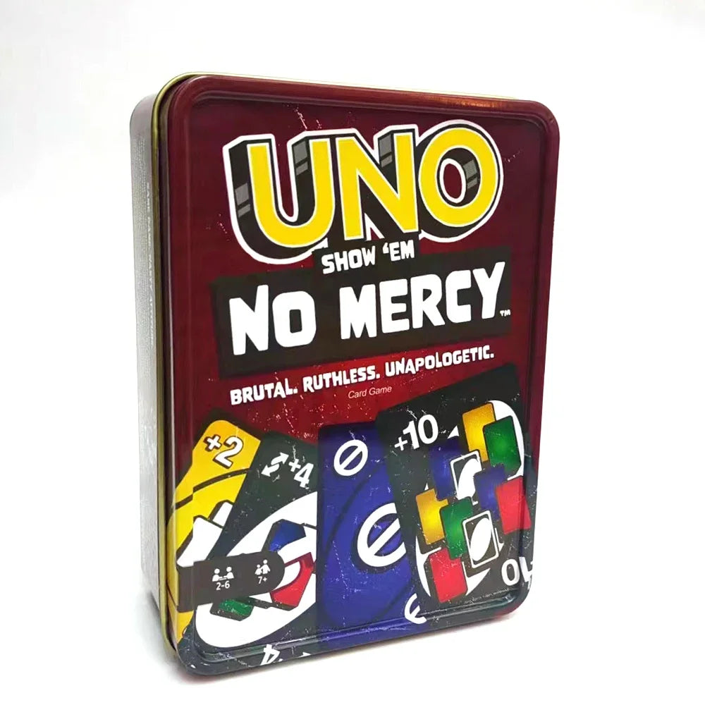 new UNO NO MERCY Matching Card Game Minecraft Dragon Ball Z Multiplayer Family Party Boardgame Funny Friends Entertainment Poker