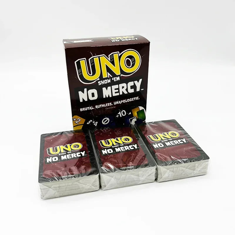 new UNO NO MERCY Matching Card Game Minecraft Dragon Ball Z Multiplayer Family Party Boardgame Funny Friends Entertainment Poker