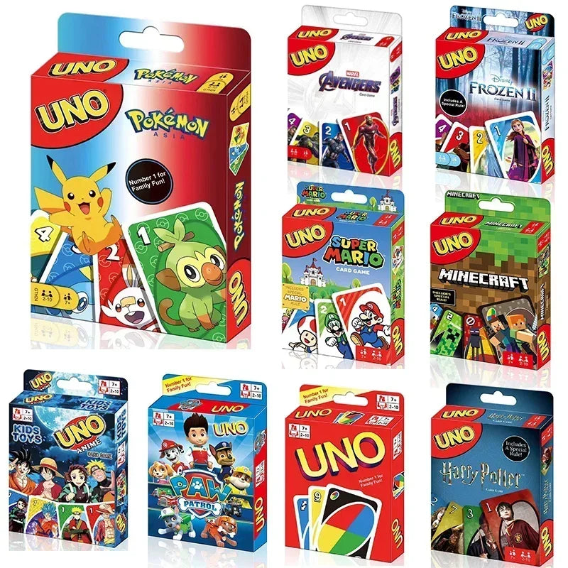 new UNO NO MERCY Matching Card Game Minecraft Dragon Ball Z Multiplayer Family Party Boardgame Funny Friends Entertainment Poker