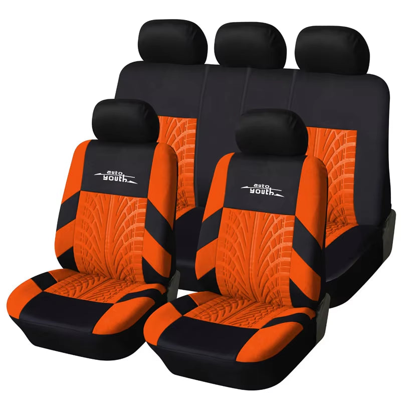 Brand Embroidery Car Seat Covers Set Universal Fit Most Cars Covers