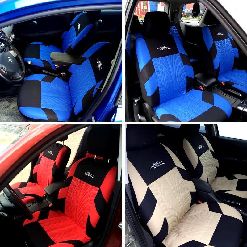 Brand Embroidery Car Seat Covers Set Universal Fit Most Cars Covers