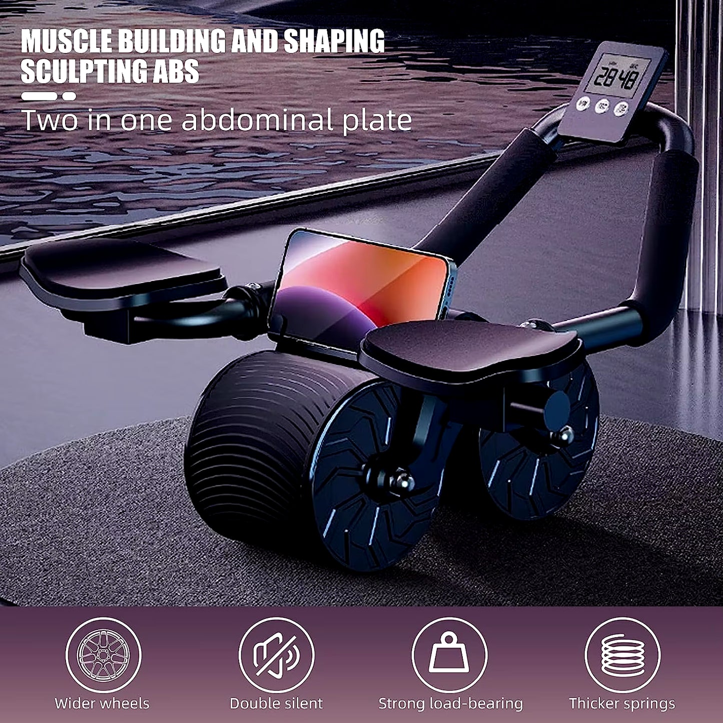 Elbow Support Automatic Rebound Abdominal Wheel Core Muscle Ab