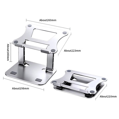 Phone Tablet Stand Adjustable Aluminum Alloy Laptop Tablet up to 17 "Laptop Portable Folding Stand Cooling Stand Support