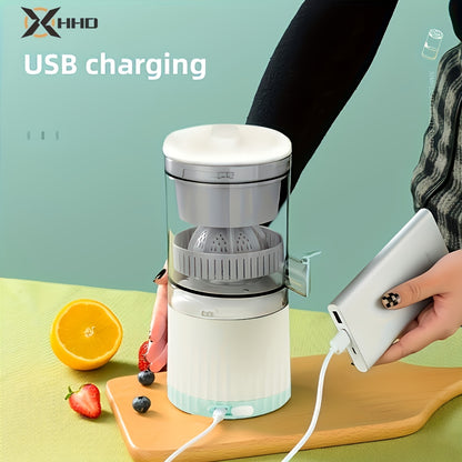 HHD Compact Portable Juicer - USB Rechargeable - Automatic Squeeze & Efficient Separation for Fresh Orange Juice