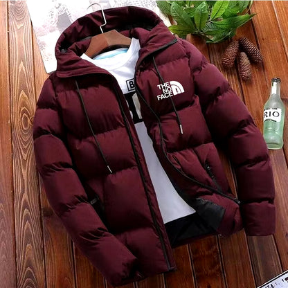 2024 New Winter Jacket Men'S Standing Collar Warm down Jacket Street Fashion Casual Brand Outer Men'S Parka Coat