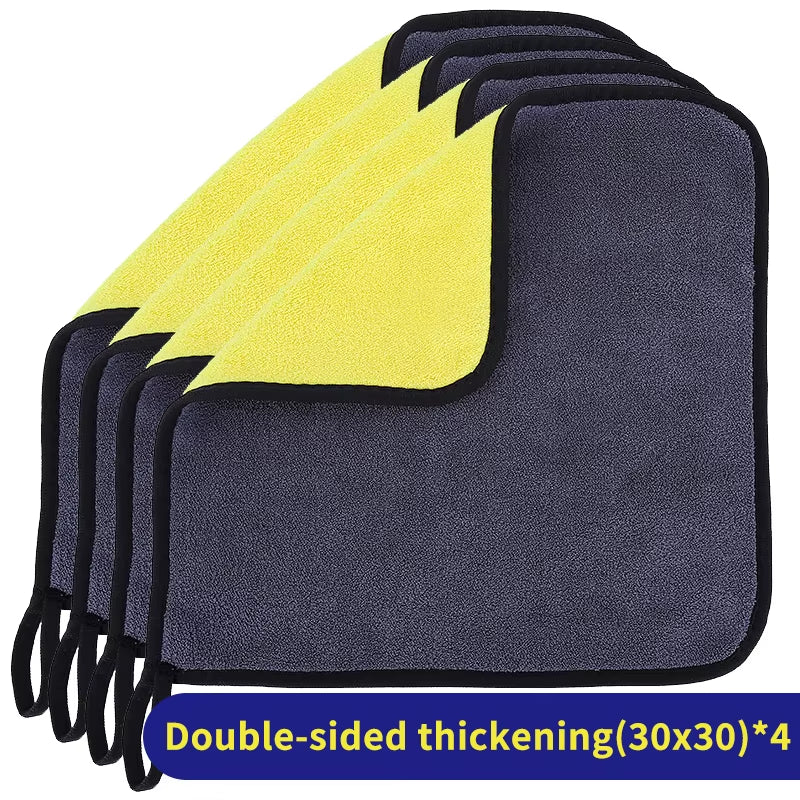 1/3/5Pcs Microfiber Cleaning Towel Car Cleaning Cloths Professional Detailing Car Drying Microfiber Towel Wash Towel Accessories