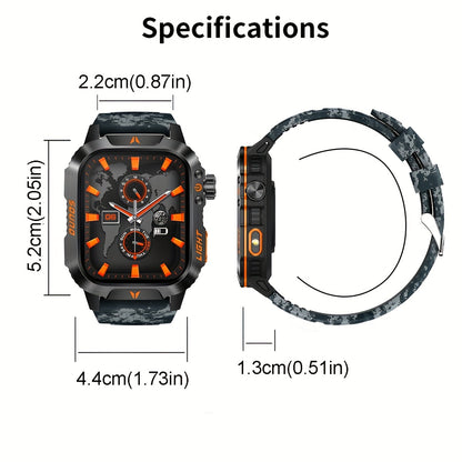 [Sleek Smartwatch] Aimes Men's Outdoor Sports Smartwatch 5.11cm Full Touch Screen