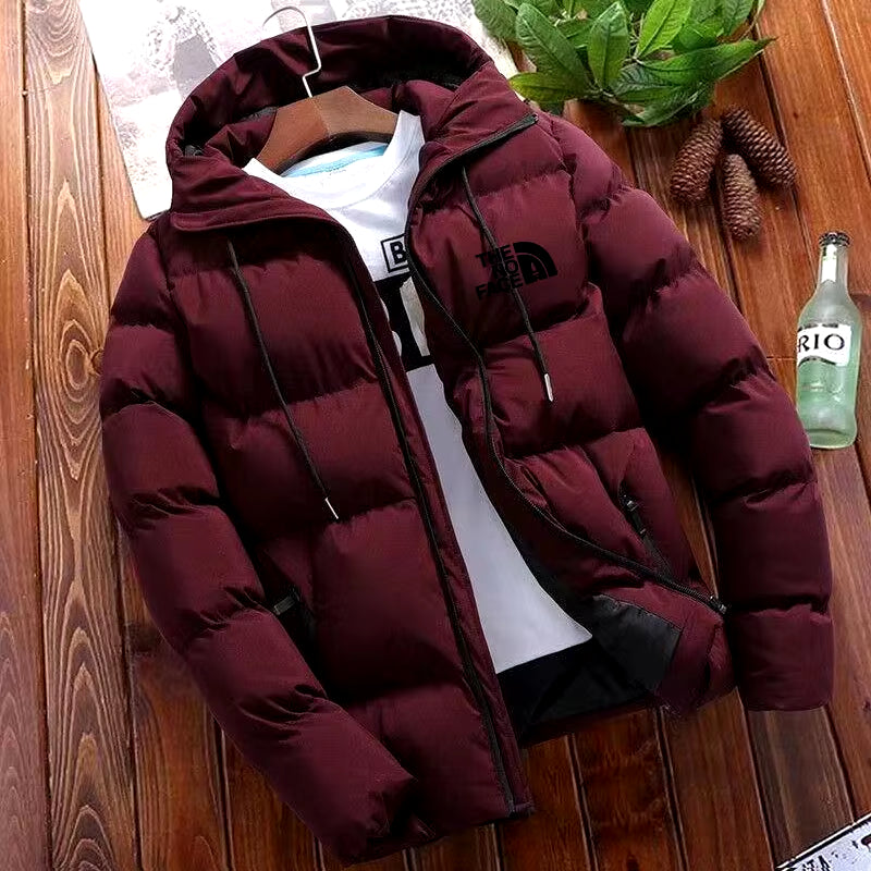 2024 New Winter Jacket Men'S Standing Collar Warm down Jacket Street Fashion Casual Brand Outer Men'S Parka Coat