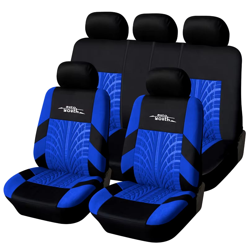 Brand Embroidery Car Seat Covers Set Universal Fit Most Cars Covers