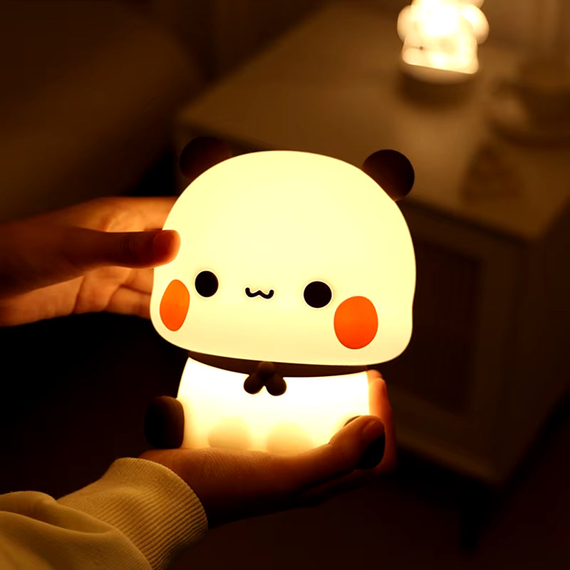 Kawaii Bear Panda Bubu and Dudu Led Night Light Lamp 