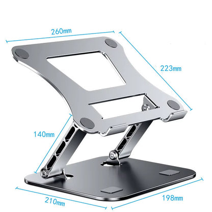 Phone Tablet Stand Adjustable Aluminum Alloy Laptop Tablet up to 17 "Laptop Portable Folding Stand Cooling Stand Support