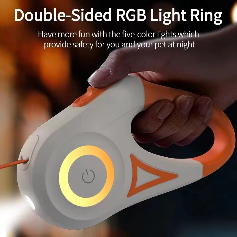 Retractable Dog Leash with LED Lighting 